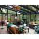 150x50mm Curved Glass Roof Sunroom Powder Coated Glass Topped Sunroom Customized Shapes