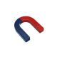 ISO14001 2004 Approved Red Blue U Shaped Horseshoe Magnet for Educational Activities