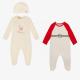 Cotton baby clothing set 2 pcs longsleeve romper hat new style for baby