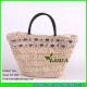 LUDA natural straw handbags cornhusk straw beach tote bags with stone