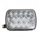 7 inch 5D Square LED work Lights white color with High / Low Beam 15pcs*3w Epistar for off road vehicle