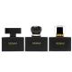 50ml Black Glass Smooth rectangle bottle with black Lid for Cosmetic Glass Bottles