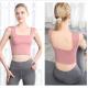 220g Womens Yoga Tank Top Flatlock Stitching Exercise Bra For Ladies