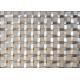 Natural Colour Stainless Steel Flatwire Woven Metal Mesh Screen For Architectural Woven Wire Mesh