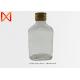 Frosted Flat Empty Glass Wine Bottles 100ml 200ml 250ml For Gin Vodka Alcohol