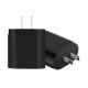 Black White QC3.0 USB Wall Charger 5V 2A Dual USB Wall Charger Abs Shell