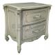 Bedroom furniture liberty style bedside cabinet in two drawers, cabriole legs FN-189