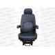 PU Black Leather Excavator Seats Hyundai Sany Excavator Parts Angle Adjustable