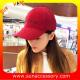 QF17008  Sun Accessory customized fashion red baseball caps for girls  ,caps in stock MOQ only 3 pcs