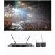 Audio UHF Wireless Handheld Microphone System Channels Metal Dual Professional Cordless Dynamic Mic for Home