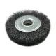 OEM ODM OD 200mm Deburring Crimped Wire Wheel Brush High carbon 0.3 mm steel wire material
