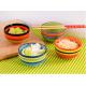 4.5 Rainbow Color Kitchen Ceramic Bowls Microwave For Rice Storage Food Grade