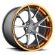 For Audi RS6 18 21 22 inch Alloy Gold Machined Face 3 Piece Forged Wheel Rims
