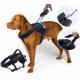 Heavy Duty Nylon Dog Harness Soft Padded With Special Extended Integrated Short Leash Design