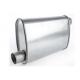 Stainless Steel Oval Shaped 2.25 Inch SS409 Universal Exhaust Muffler