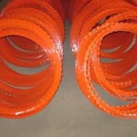CBT65 BTO22 CBT60 Concertina Coil Fencing , Professional Galvanized Razor Wire