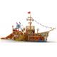 Fiberglass Material Water Playground Equipment / FRP Pipe Pirate Ship Slide
