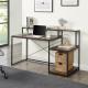 BSCI Extendable Industrial Study Office Computer Desk Pc Laptop With Storage