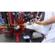 Adjusting hydraulic system of portable drilling rig