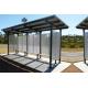 Fashionable Generous Stainless Steel Bus Stop Eco Friendly Takes Up Little Space