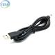 1 meter Serial Data Cables , OD4.5 AWM2725 Micro Usb Power Extension Cable