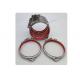 Handle Spiral Quick Release Duct Hose Clamp Red Seal Ring Stainless Steel 304 / 316