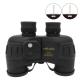Waterproof / Fogproof Black 12x50 Telescope Compass Binoculars With Rangefinders Reticle