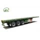 60T Capacity 40ft ISO Flatbed Semi Truck Trailer with 3 Heavy Axles