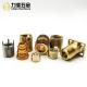 M12 Precision CNC Machining Parts Brass Threaded Inserts Polished