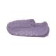 Purple Short Aloe Infused Spa Socks Acrylic Knitted Slipper For Female