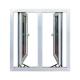 Wind Proof Casement Glass Windows PVC Hurricane Resistant Windows