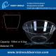 200ml thin wall PS disposable plastic ice cream bowls injection mould with lids