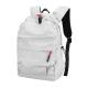 Wholesale custom logo men's and women's white backpack portable waterproof  backpack fashion school bag