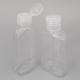 60ml Empty Square Alcohol Disinfection Gel Bottle, PET Plastic Clear Hand Sanitizer Bottle With PP Flip Top Cap
