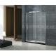 Sliding 304 Stainless Steel Shower Screens Outside Fixed Glass for Apartment / Home