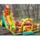 Outside Inflatable Theme Park With Slide , Inflatable Chilren Fun Land Games