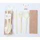 SUYUAN Disposable Cornstarch Cutlery Kits Eco Friendly With Salt / Pepper