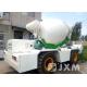 Four Wheel Steering Mobile Concrete Mixer MachineTruck 2.5 Cubic Meter  33 Year Experience