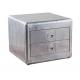 Aviator Aluminium Side Table End Table Aviator Nightstand With 2 Drawers