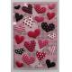 Small 3D Heart Shaped Stickers , PVC PET EVA Puffy Heart Stickers For Envelopes 