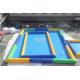 Outside Rectangle Inflatable Swimming Pool / Blue Portable Blow Up Pool