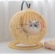 Wicker Cat Cat Sling Bed Basket Swinging Pet House