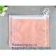 Eco-friendly heat seal frosted PVC /EVA button bag,Universal transparent matte pvc eva self-sealing zipper bag with logo