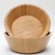 kitchen bamboo wooden stackable salad bowl set for salad , pasta , fruit