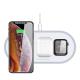 Qi 15W 3 In 1 Wireless Charger Pad 2.0A For IPhone 11 12 Pro Max XS XR