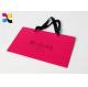 Pink Printed Paper Bags For Chain Store ,  Silver Foil Logo White Art Paper Bag