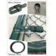 Strong Chain Link Black Fence , Chain Link Security Fence 50*50mm