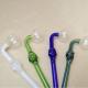 2mm Thick Glass Tobacco Pipe , 5.5'' Glass Water Pipe For Smoking Easy To Use
