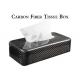 Shockproof 3K Glossy Carbon Fiber Tissue Box