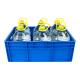 Customized Color Plastic Turnover Crate for Easy Stacking in Supermarket Transportation